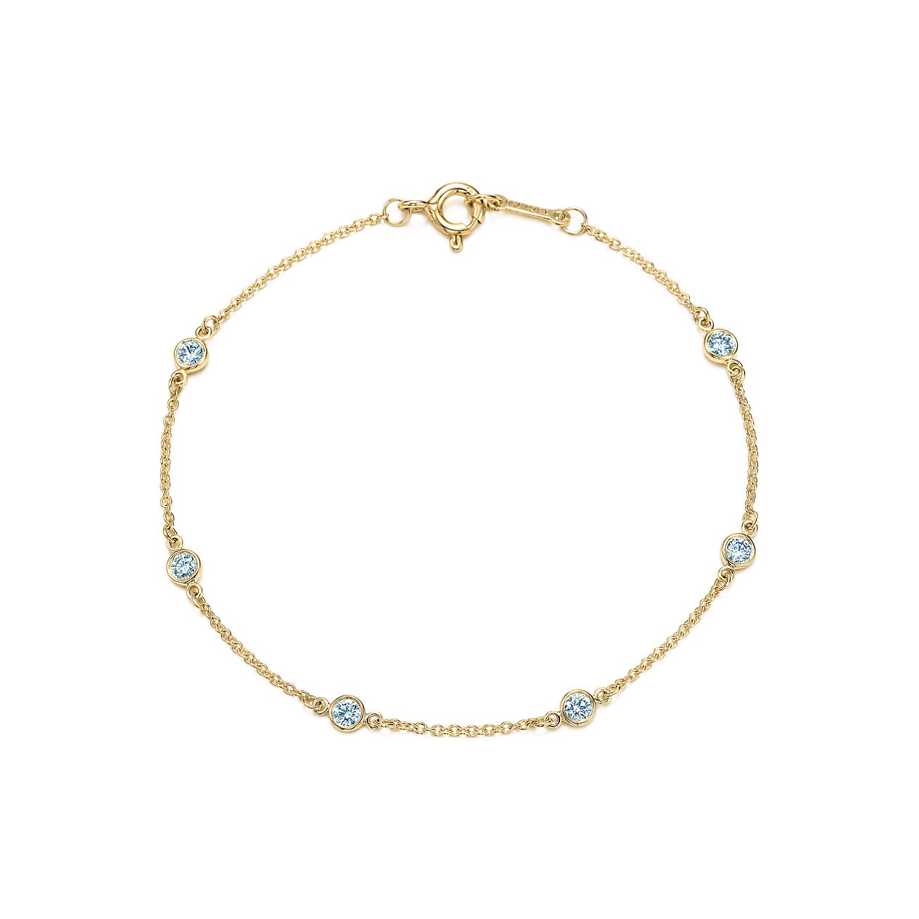 14K Gold Plated Simulated Diamond Accent Bracelet