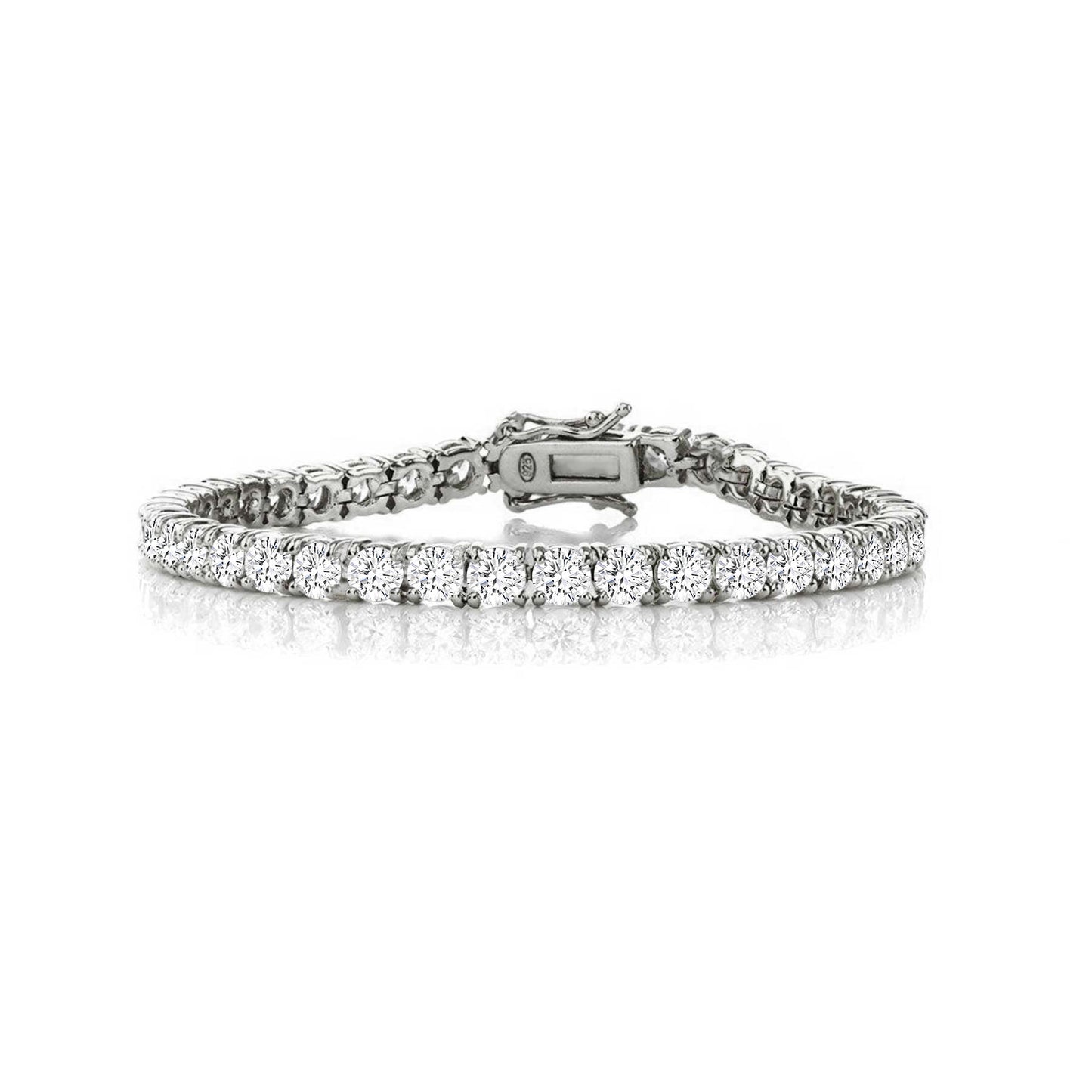 Tennis Bracelet - Cubic Zirconia - Platinum Plated