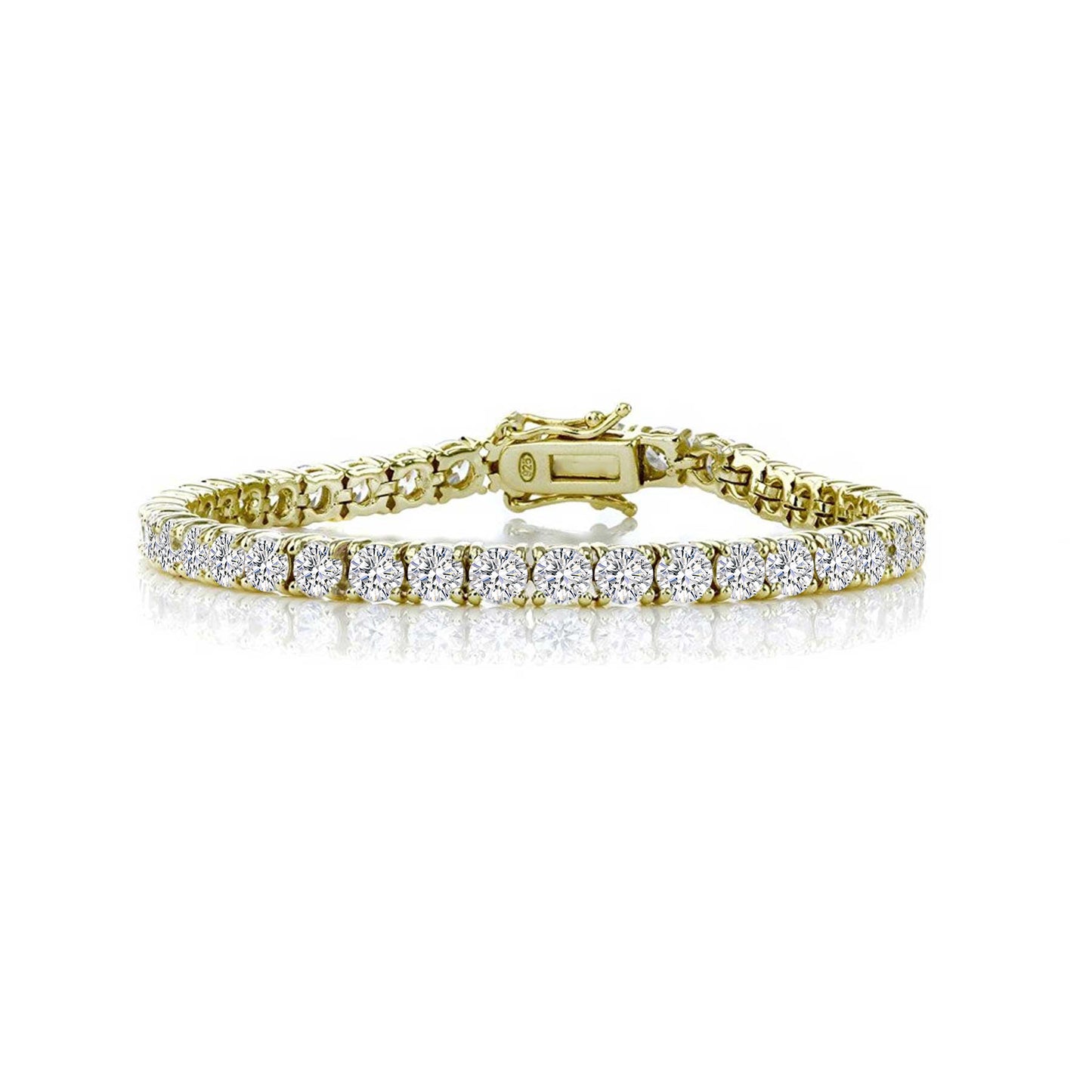 Tennis Bracelet - Cubic Zirconia - 14K Gold Plated