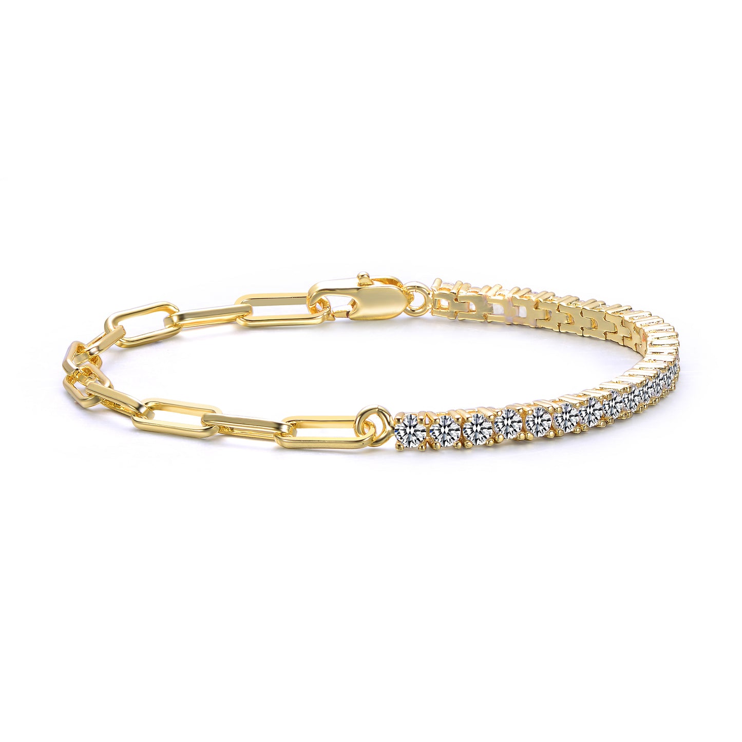 LUXURY HALF AND HALS DIAMOND BRACELET