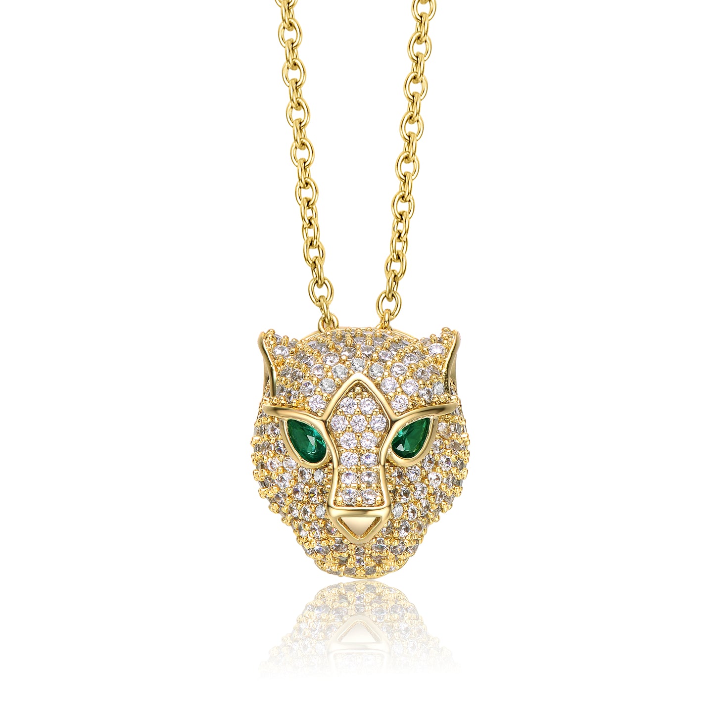 Olivia's Fierce Panther Pendant Necklace