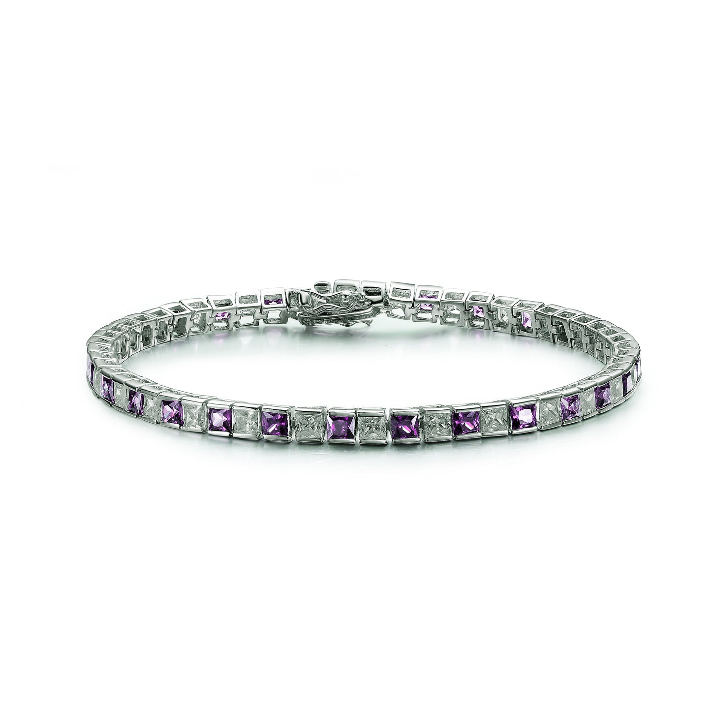 CZ 3MM Channel Setting Tennis Bracelet