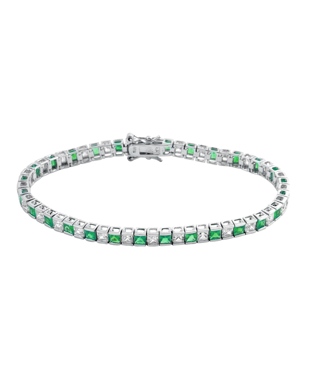 CZ 3MM Channel Setting Tennis Bracelet