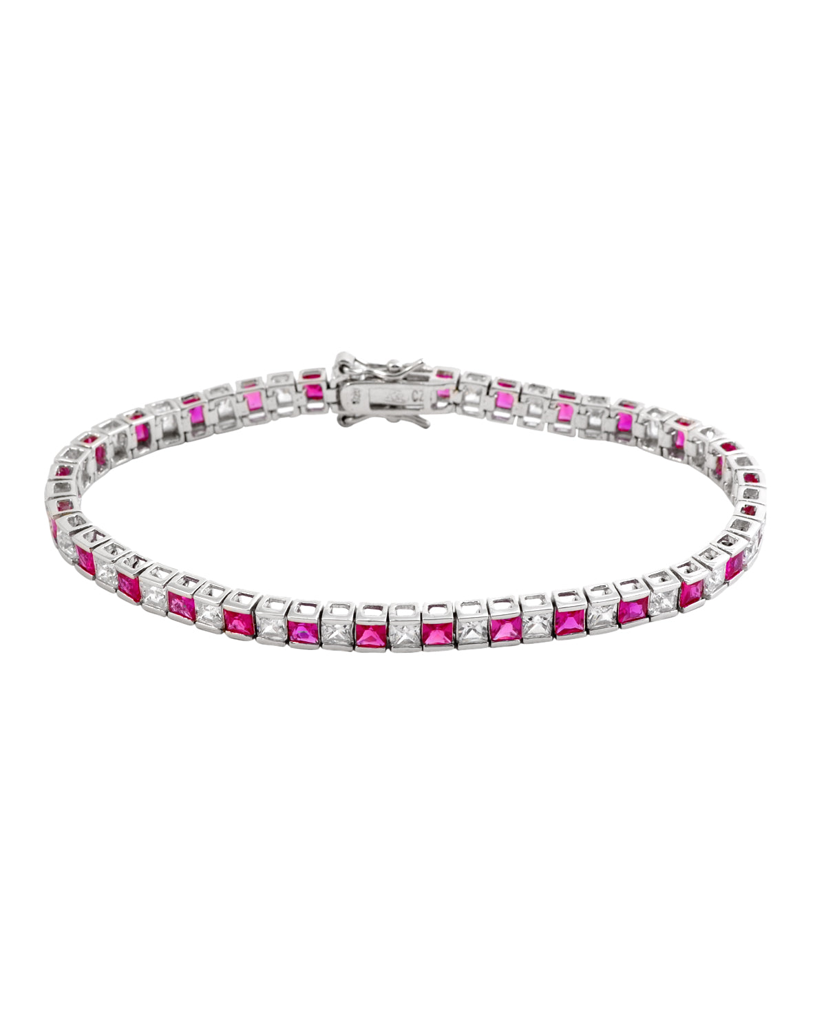 CZ 3MM Channel Setting Tennis Bracelet