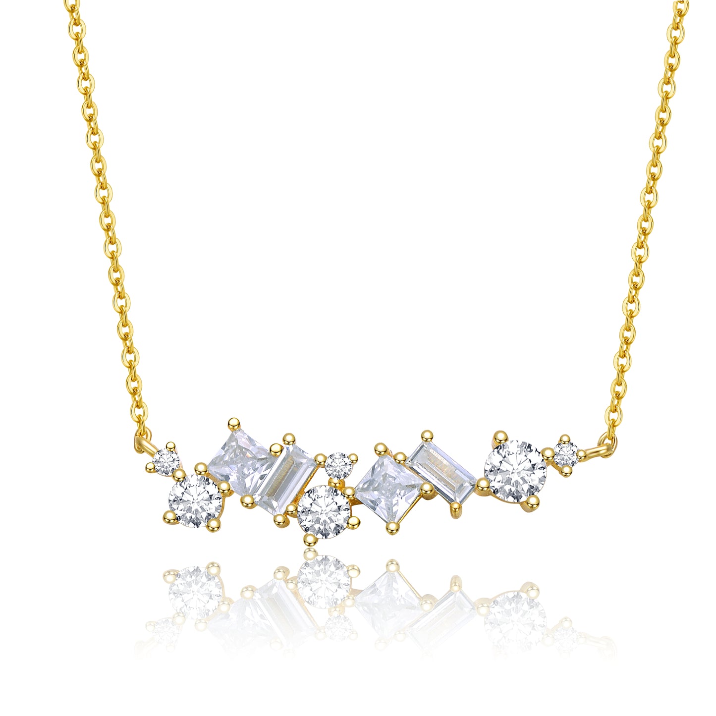 Lilly's Elegant Gold Statement Necklace